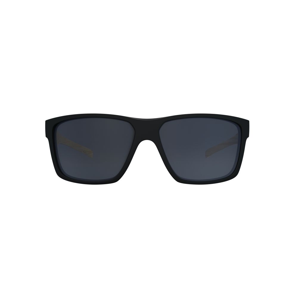 Óculos de Sol HB Freak Matte Black Wood Polarized Gray