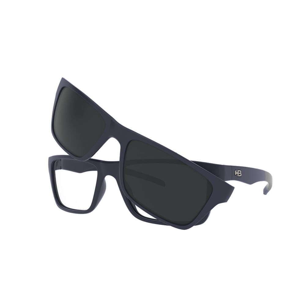 Óculos de Grau HB 93160 Matte Navy/ Gray Polarized
