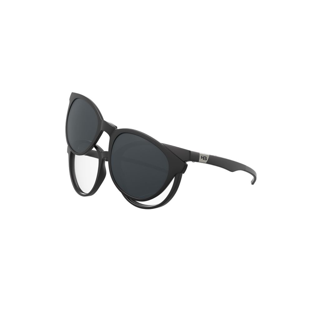 Óculos de Grau Switch HB Duotech 0253 Clip On Matte Black/ Gray Polarized