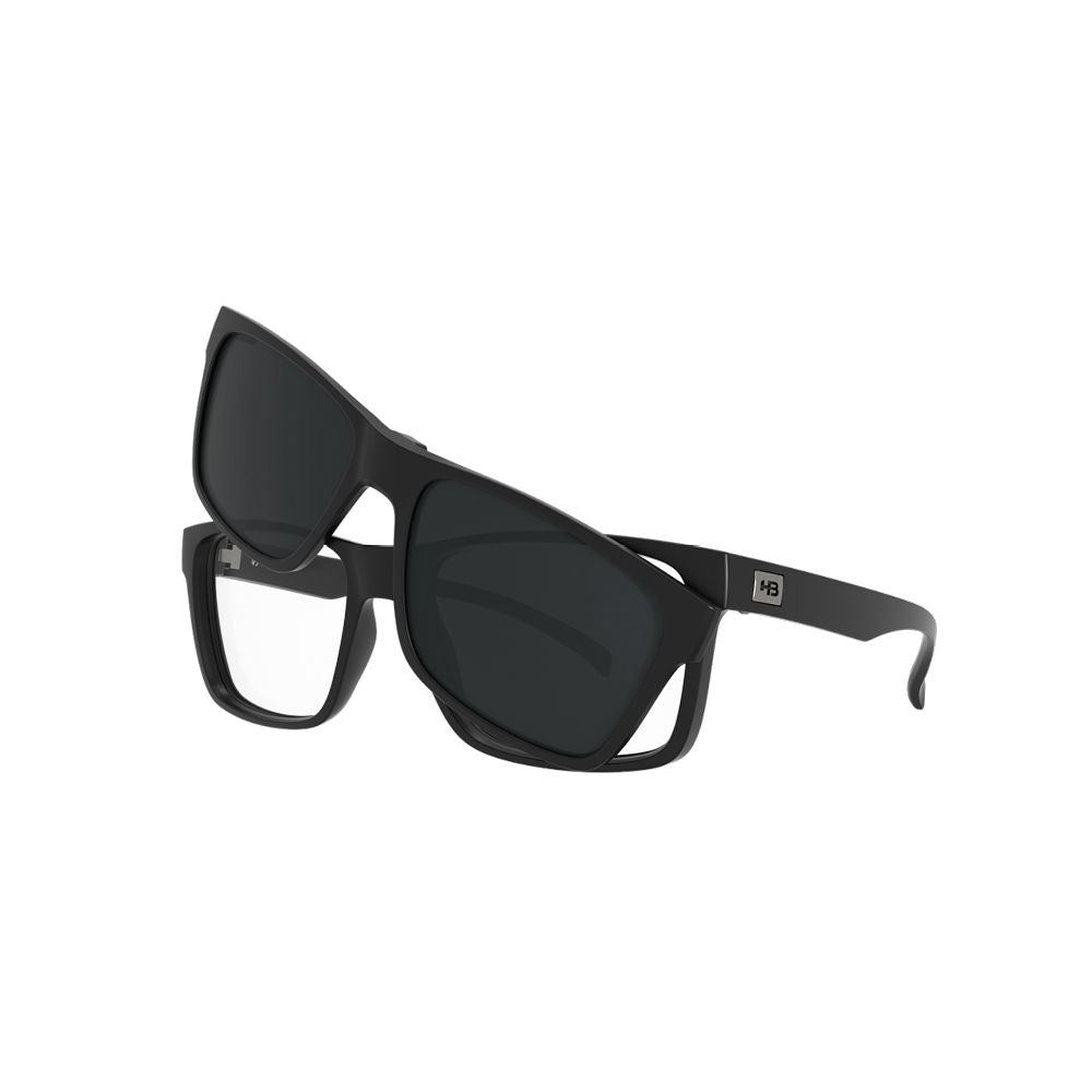 Óculos de Grau HB Switch 0339 Clip On Matte Black/ Gray Polarized