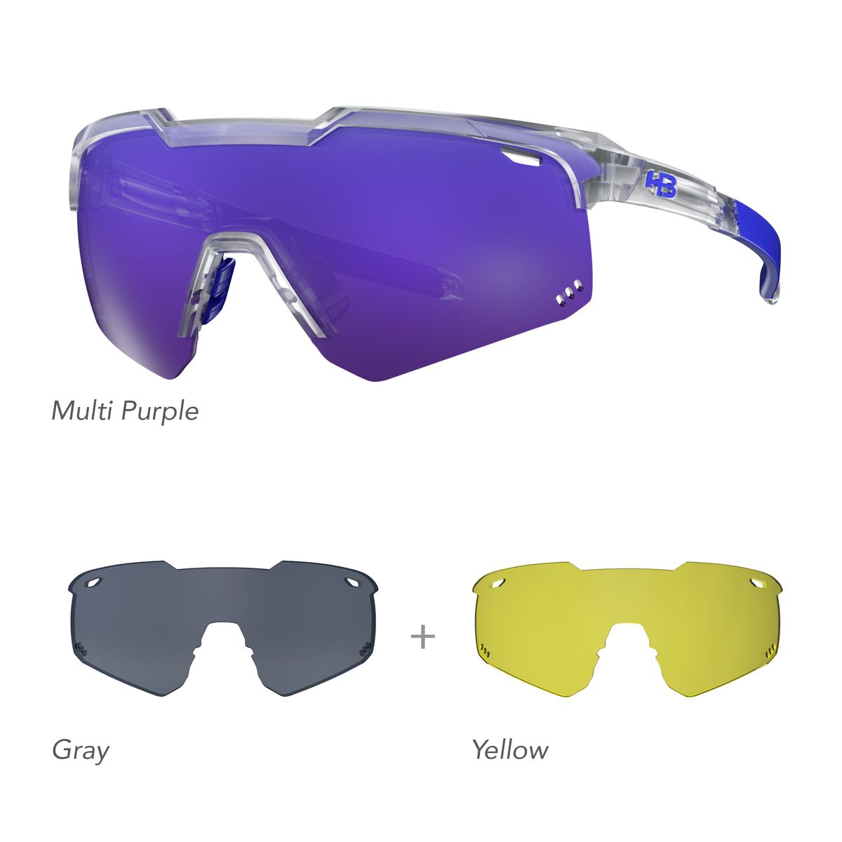 OC HB SHIELD EVO R KIT ROAD 03 M PUR, GRA, YEL