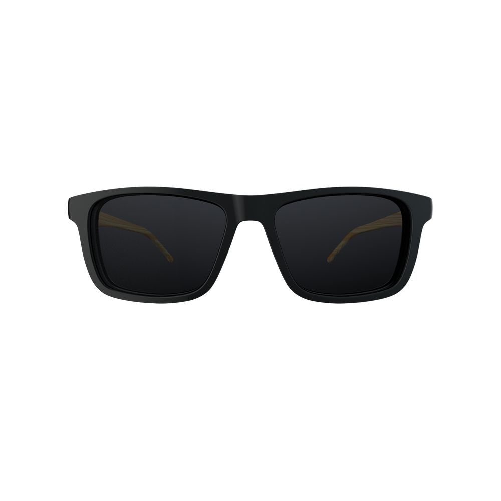 Óculos de Grau HB 0351 Switch Clip On Matte Black/ Gray Polarized lente 5,2