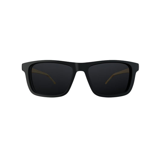 Óculos de Grau HB 0351 Switch Clip On Matte Black/ Gray Polarized lente 5,2