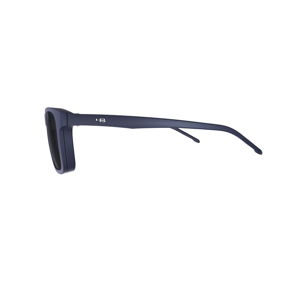 Óculos de Grau HB 0351 Switch Clip On Matte Navy/ Gray Polarized