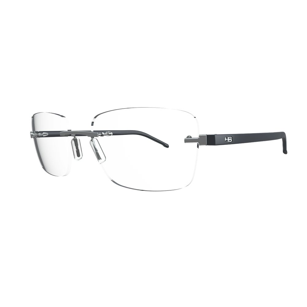 Óculos de Grau HB Polytech 2 0402 Matte Grey/ Matte Black  - Lente 5,5