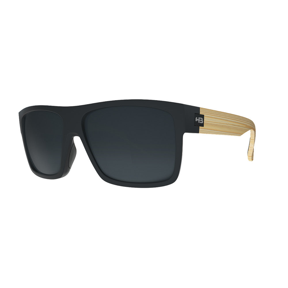 Óculos de Sol HB Would 2.0 Matte Black Wood Polarized Gray