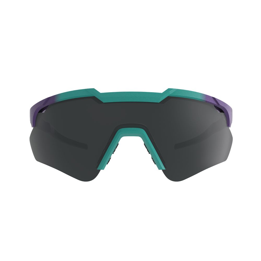 Óculos de Sol HB Shield Comp. 2.0 Matte Graphite Purple Turquese 2 Gray - Solar - TAM 141 mm
