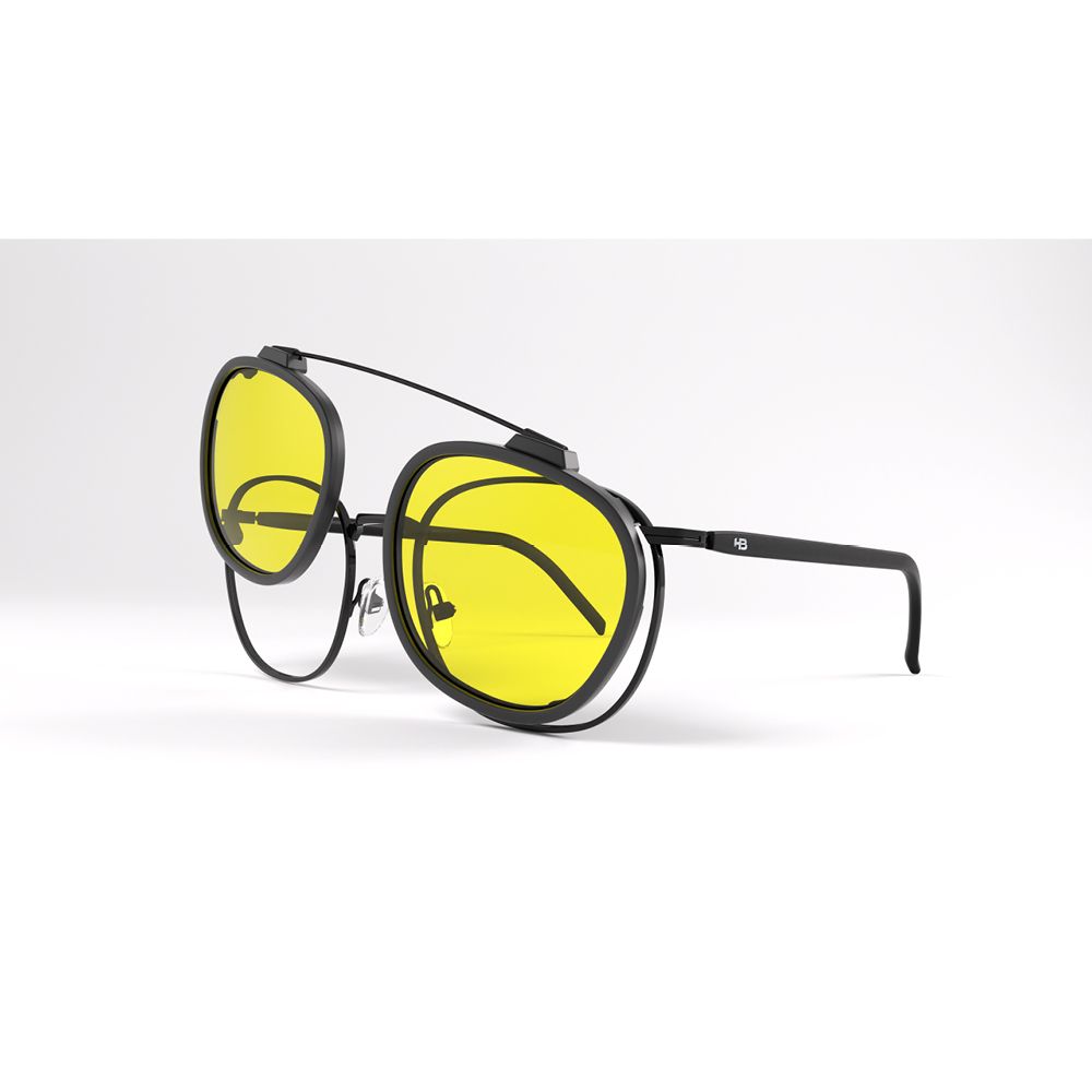 Óculos de Grau HB Switch 0423 Matte Black/ Polarized Gray/ Night Dr ive Lente 5,2 cm