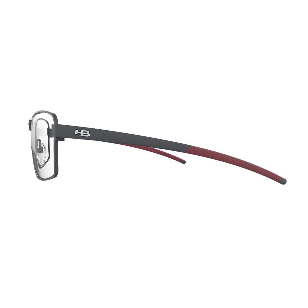 Armação HB Duotech 0427 Matte Black/ Onyx - Lente 5,7 cm