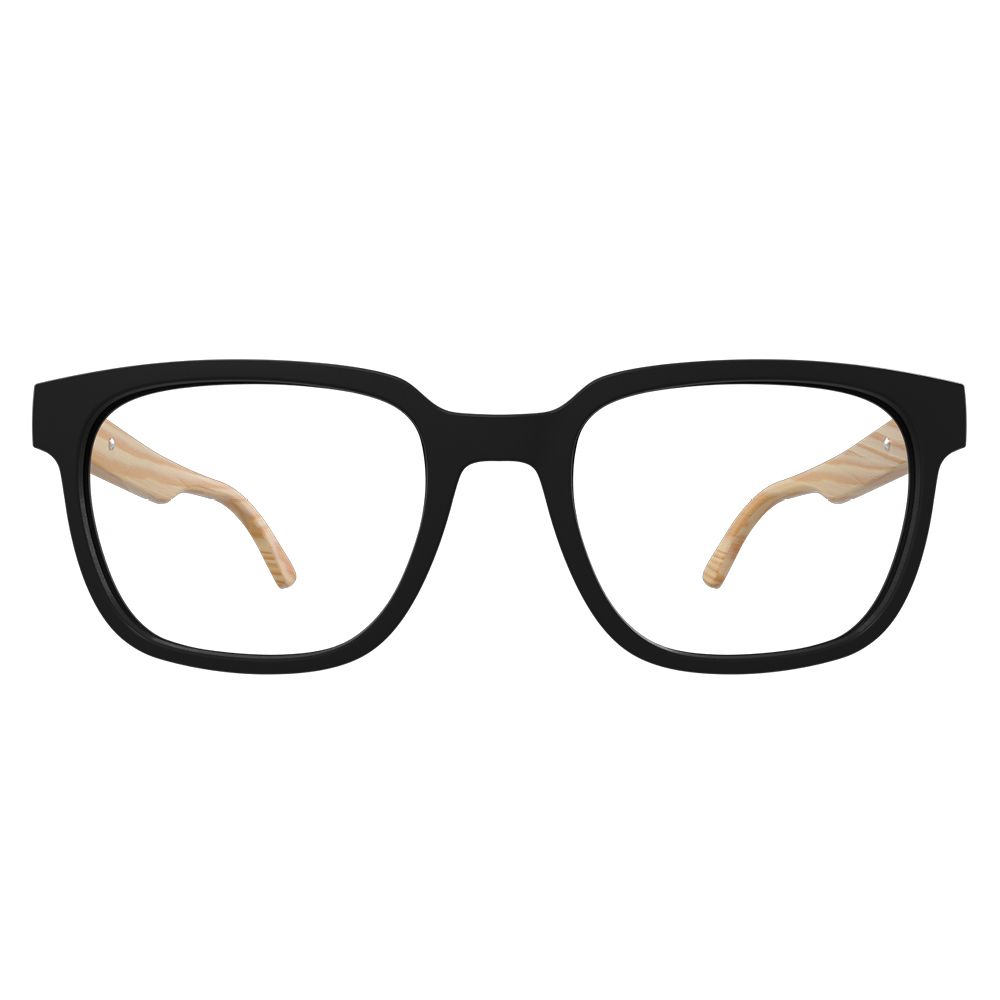 Óculos de Grau HB 0449 Matte Black Wood - Lente 5,2 cm