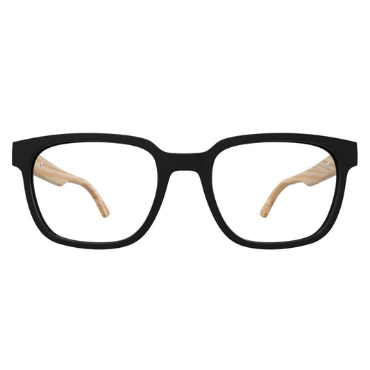 Óculos de Grau HB 0449 Matte Black Wood - Lente 5,2 cm
