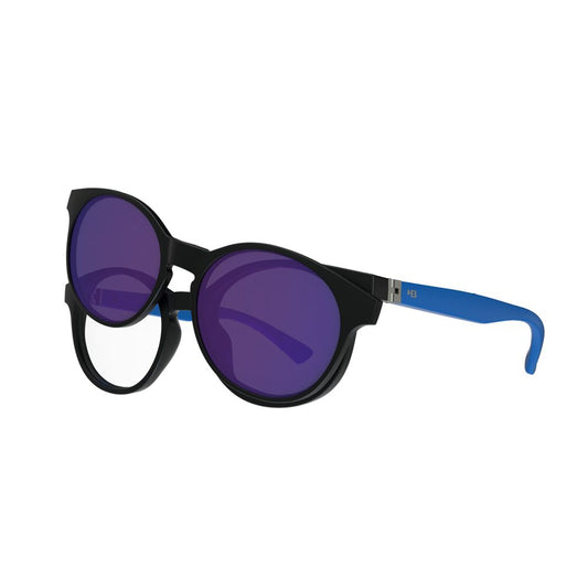 Óculos de Grau HB Switch 0456 Black/ Matte Blue/ Polarized Blue - Armação