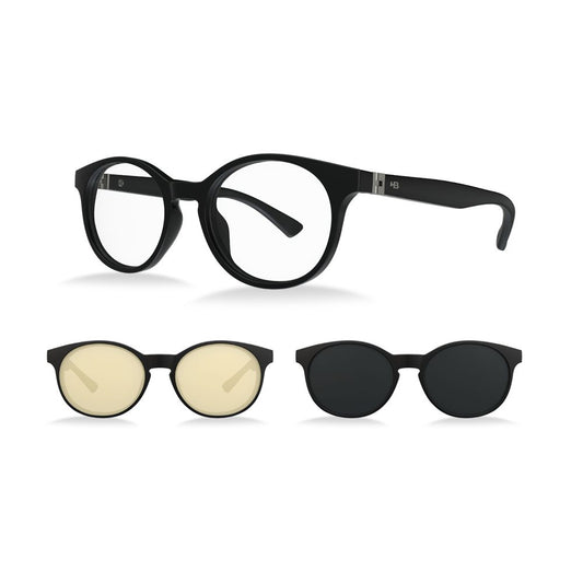 Óculos de Grau HB Switch 0456 Matte Black/ Gray/ Gamer- Armação