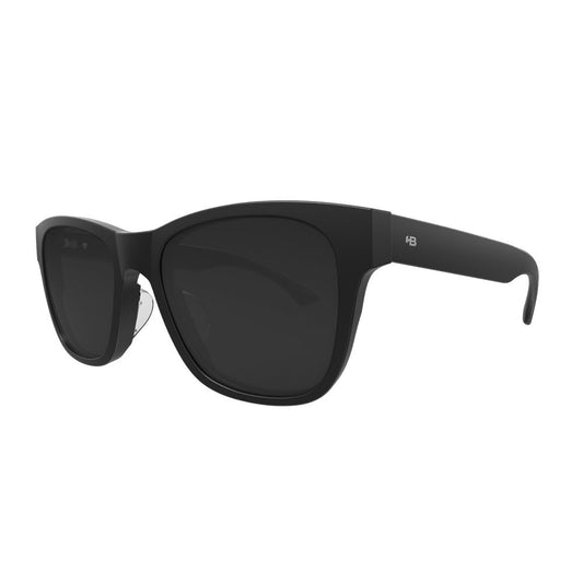 Óculos de sol HB Sultan Matte Black Polarized Gray