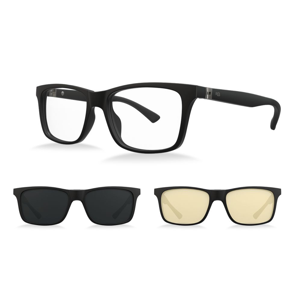 Óculos de Grau HB Switch 0481 Matte Black Gray/ Gamer - Armação