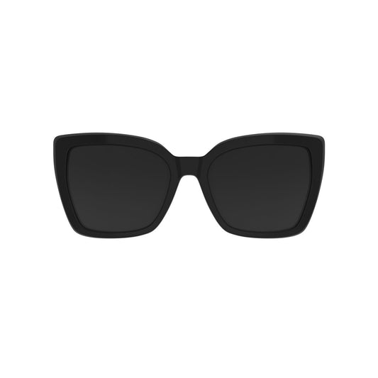 Clip On para Óculos de Grau HB Switch 0403 Gloss Black/ Polarized Gray