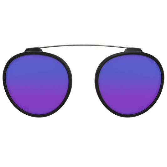 Clip On para Óculos de Grau HB Switch 0420 Matte Black Polarized Blue