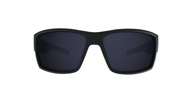Óculos de sol HB Narrabeen Matte Black/ Gray Lente 6,5 cm