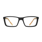 Óculos de Grau HB 0379 Switch Clip On Matte Black Wood/ Polarized Gray