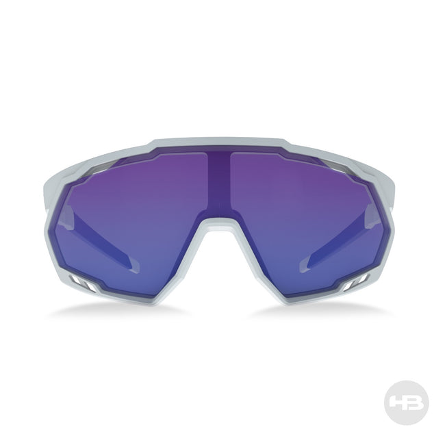 Óculos de Sol HB Spin Pearled White/ Blue Chrome/ Cristal - Lente 14,6 cm