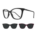 Óculos de Grau HB Switch 0385 Gloss Black Havanna/Black Pass/ Polarized Gray - Lente 5,3 cm