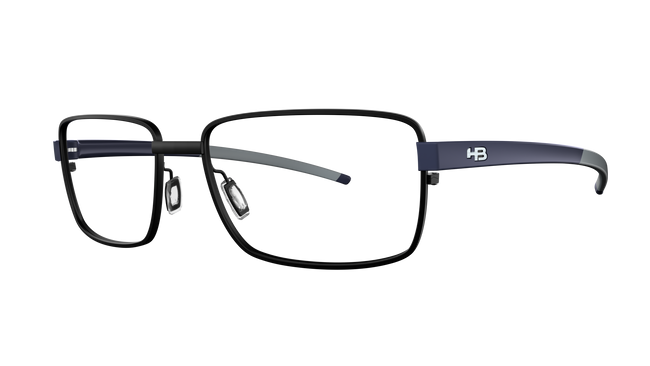 Óculos de Grau HB Duotech 0369 - Matte Black/ Matte Navy