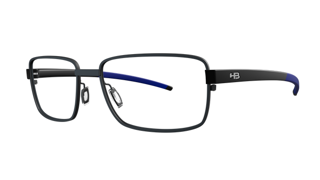 Óculos de Grau HB Duotech 0369 - M. Gra/ Matte Black Blue