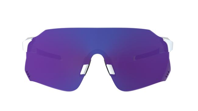 Óculos de Sol HB Quad X 2.0 - Pearled White/ Blue Chrome