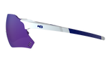 Óculos de Sol HB Quad X 2.0 - Pearled White/ Blue Chrome