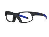 Óculos de Grau HB Rush Clip On Matte Graphite/ Blue Chorme