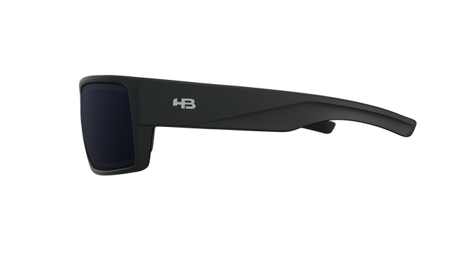 Óculos de sol HB Narrabeen Matte Black/ Gray Lente 6,5 cm