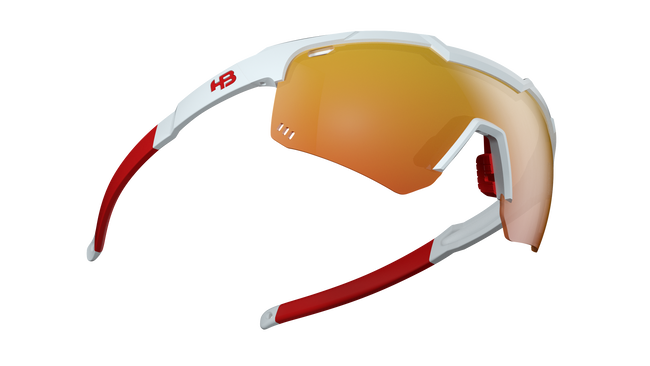 Óculos de Sol HB Shield Evo Road PEARLED WHITE/ MULTI RED UNICO