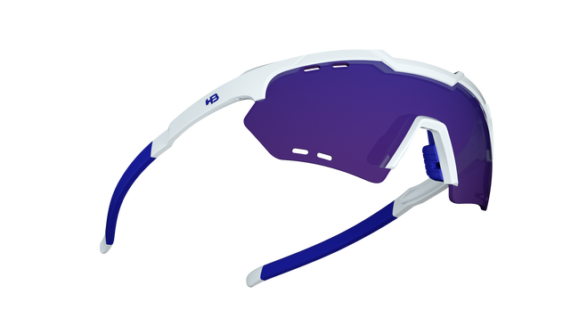Óculos de Sol HB Shield Compact Road PEARLED WHITE/ MULTI PURPLE UNICO