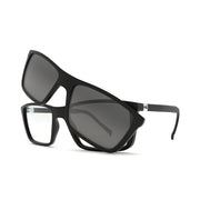 Óculos de Grau HB 0379 Switch Clip On Matte Black/ Polarized Gray