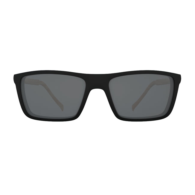 Óculos de Grau HB 0379 Switch Clip On Matte Black Wood/ Polarized Gray