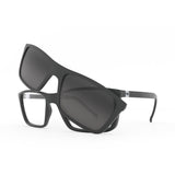 Óculos de Grau HB 0379 Switch Clip On Print Dots Grap/ Polarized Gray