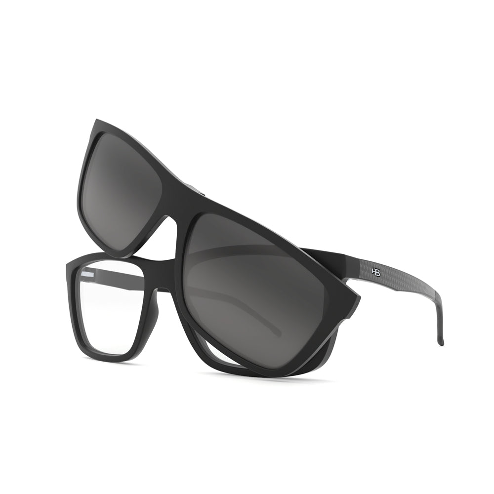 Óculos de Grau HB 0380 Switch Clip On Pint Carbon Fi/ Polarized Gray - Loja HB