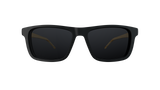 Óculos de Grau HB 0351 Switch Clip On Matte Black Wood/ Gray Polarized lente 5,2