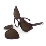 Óculos de Grau HB 0403 Switch Clip On  Passionate/ Polarized Brown