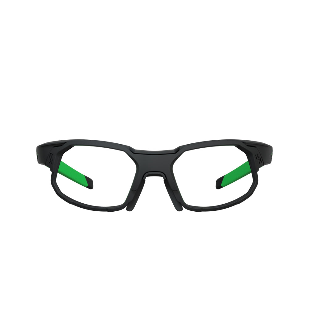 Óculos de Grau HB Rush Matte Black D. Green / Green Chrome - Lente 5,3 cm - Loja HB