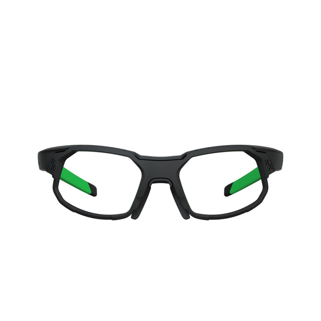 Óculos de Grau HB Rush Matte Black D. Green / Green Chrome - Lente 5,3 cm