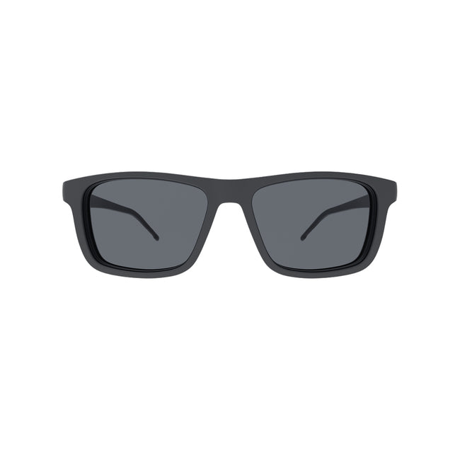 Óculos de Grau HB 0351 Switch Clip On Matte Graphite/ Silver Polarized lente 5,2