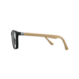 Óculos de Grau HB Polytech 0367 Matte Black/ Wood - Lente 5,7 cm