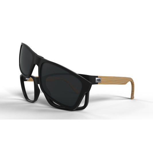 Óculos de Grau HB Switch 0426 Matte Black Dark Wood/ Gray/ Night Drive - Loja HB