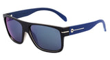 Óculos de Sol HB Would Matte Black/ Blue Espelhado