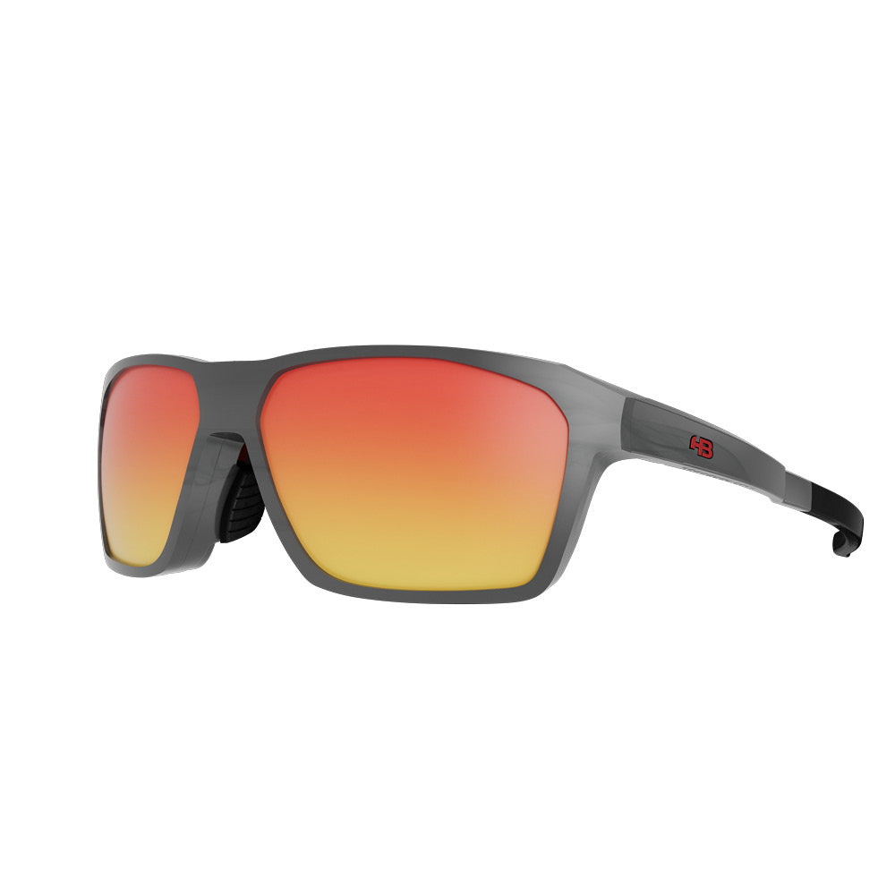 Óculos de Grau HB Presto Clip On Graphene/ Red Orange Chrome - Lente 5,5 cm - Loja HB