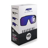 Óculos de Grau HB Presto Clip On Graphene/ Blue/ Blue Chrome - Lente 5,5 cm