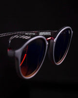 Óculos de Sol HB Brighton Matte Black D. Red/ Red Espelhado