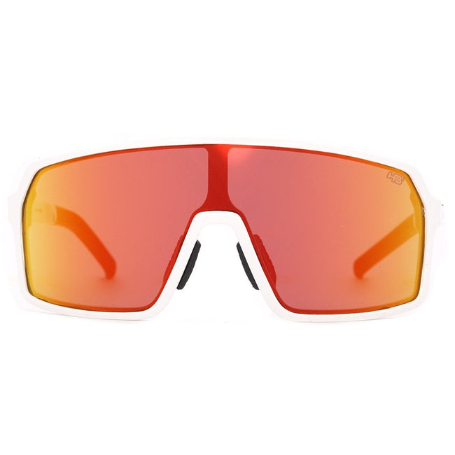 Óculos de Sol HB Grinder Pearled White/ Orange Chrome - Lente 13,1 cm